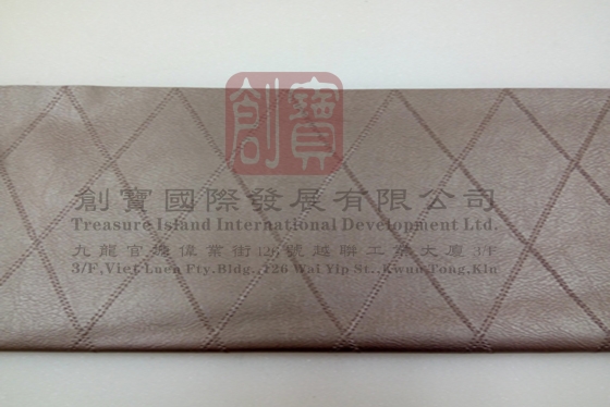 啡色织纹防火人造皮
